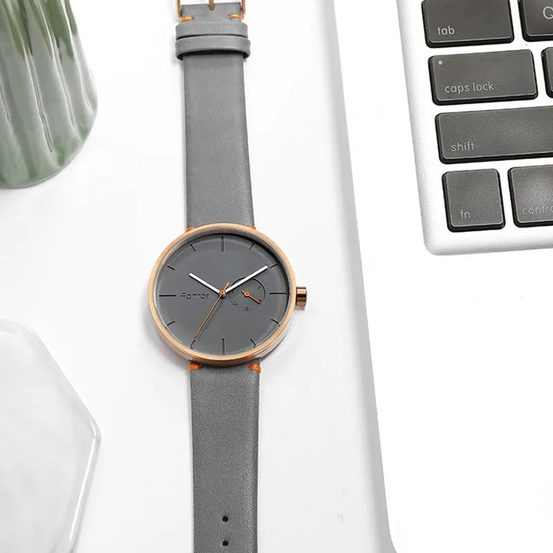 Round Personality Belt Couple Watch