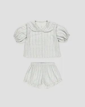 Rylee & Cru - Delilah Pajama Set - Blue Vines