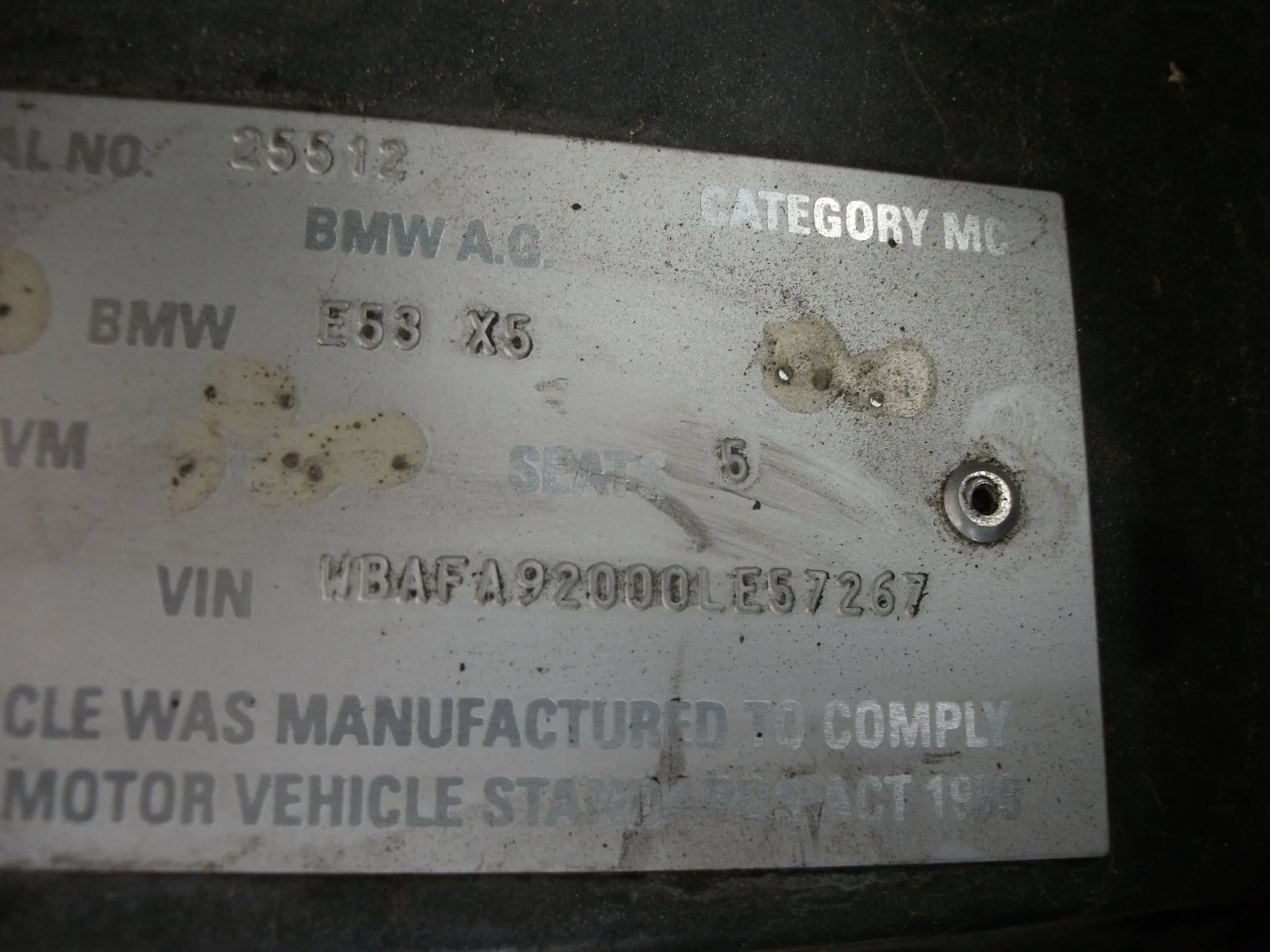 S2701 X5 E53 SAV 4.8is N62 AUTO 2005/06