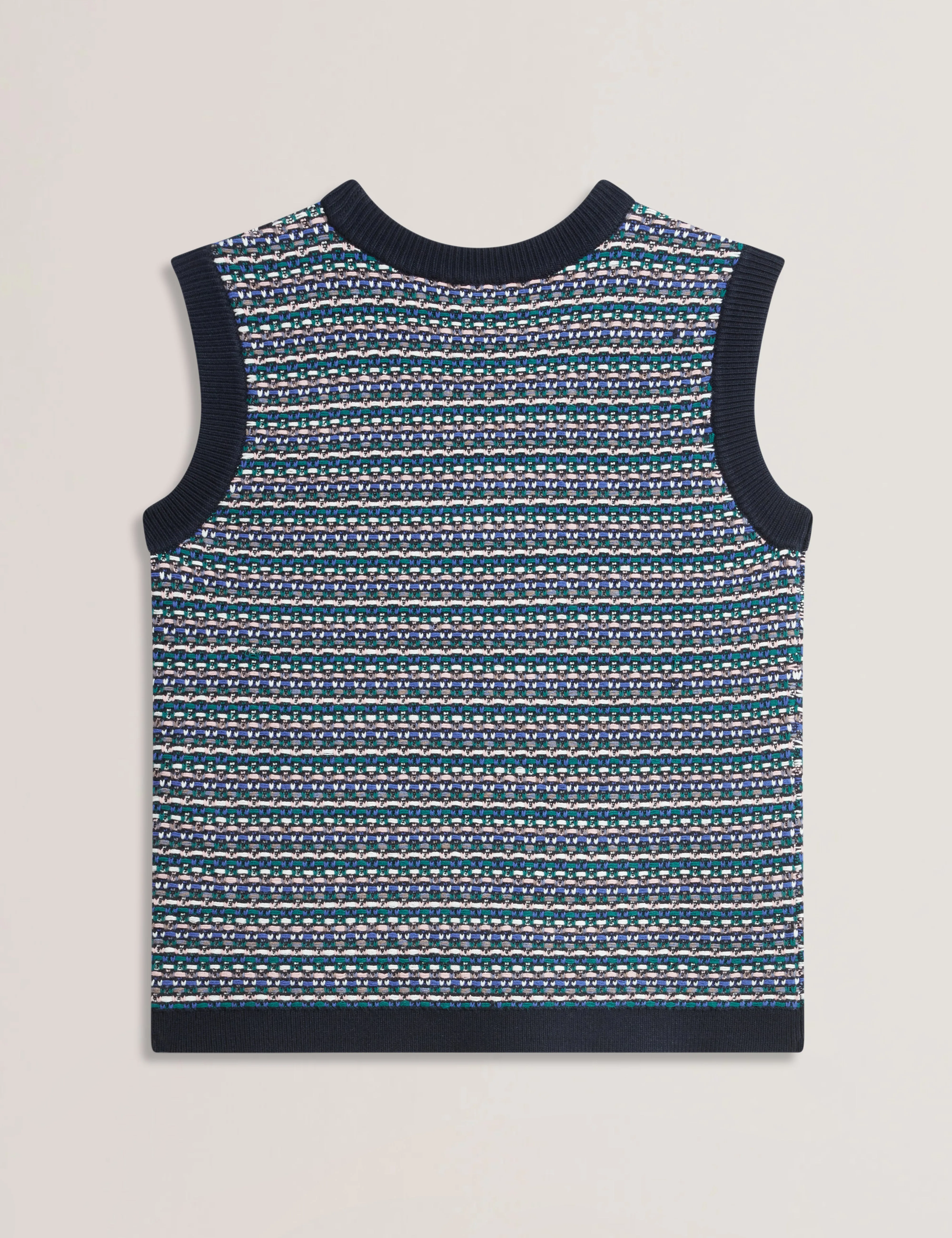 Samirha Interest Knit Tank Top Navy