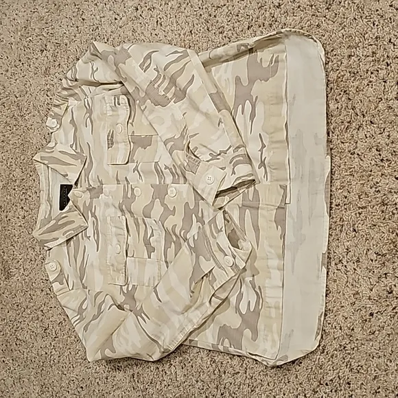 Sanctuary Camouflage Jacket - Beige and Gray