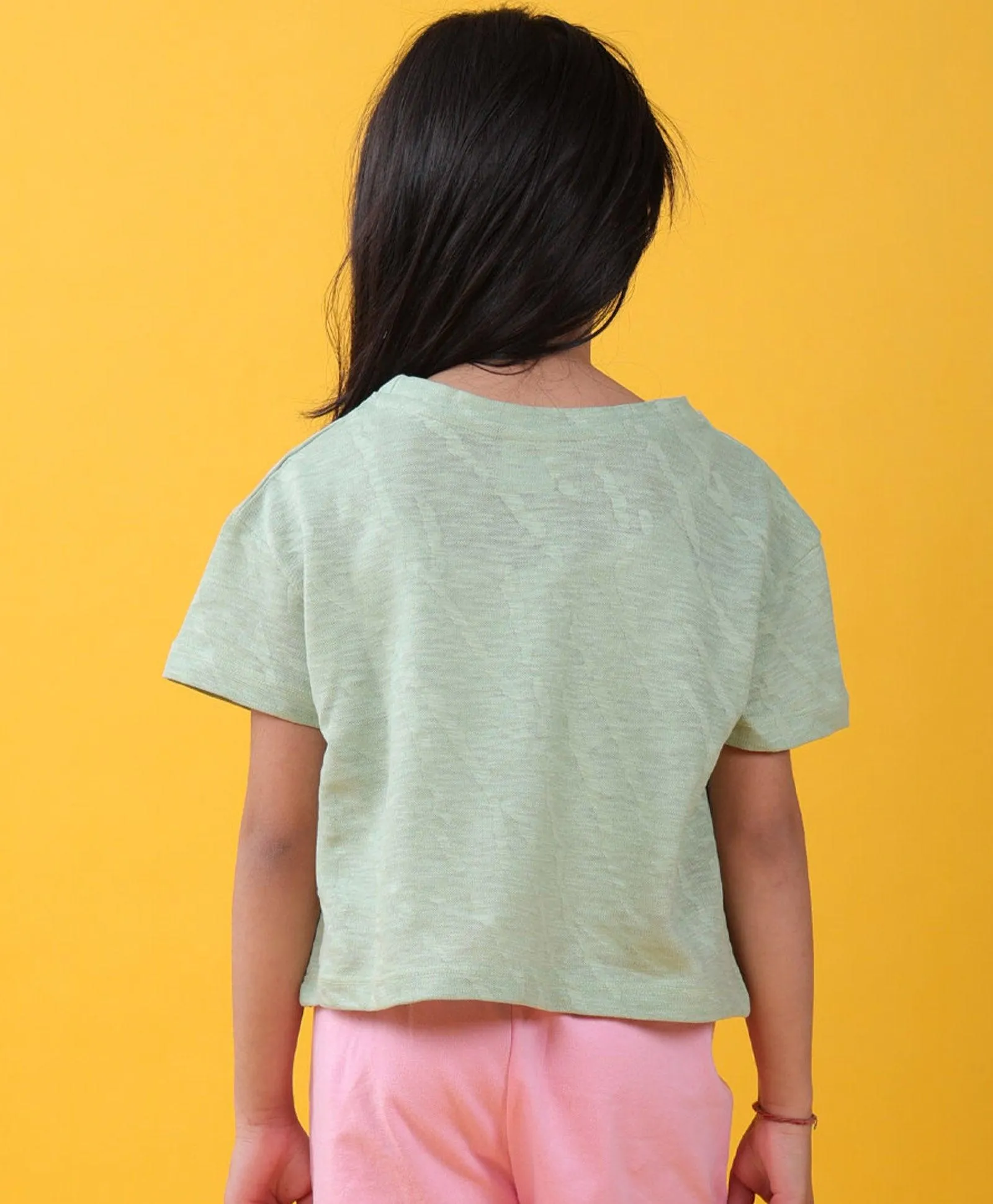 SANTA BARBARA GREEN GIRLS T-SHIRT - GREEN