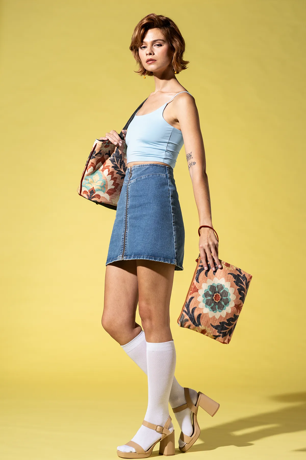 Santa Monica Lolita Handbag with Matching Pouch
