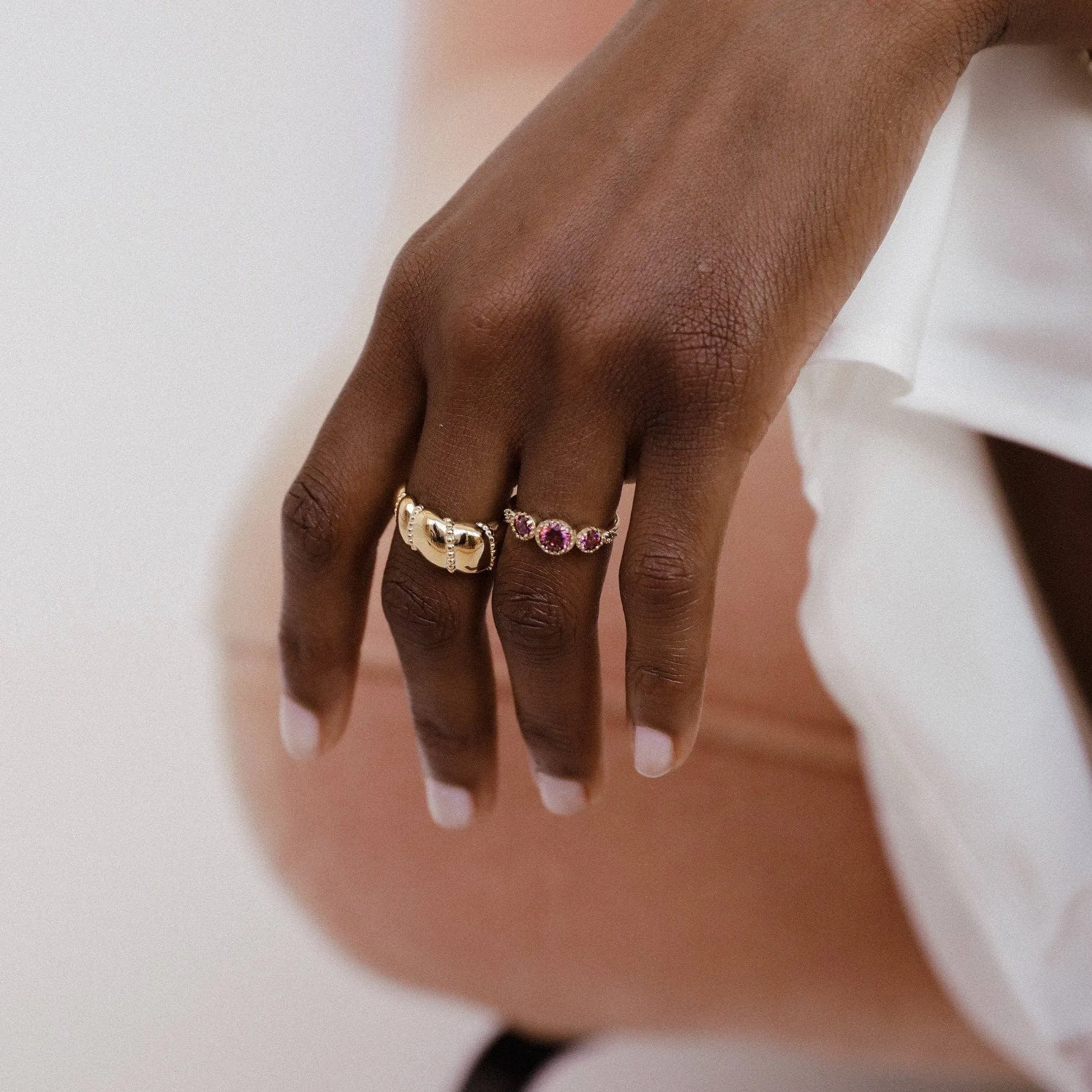 Serenity Burgundy Ring