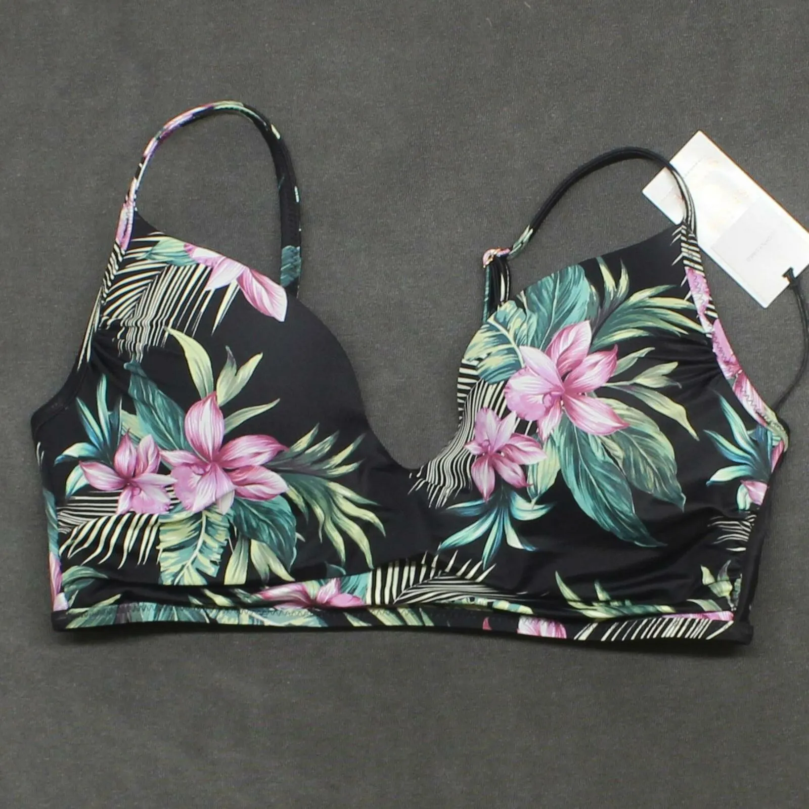 Shade & Shore Women's Tropical Lightly Lined Bikini Top