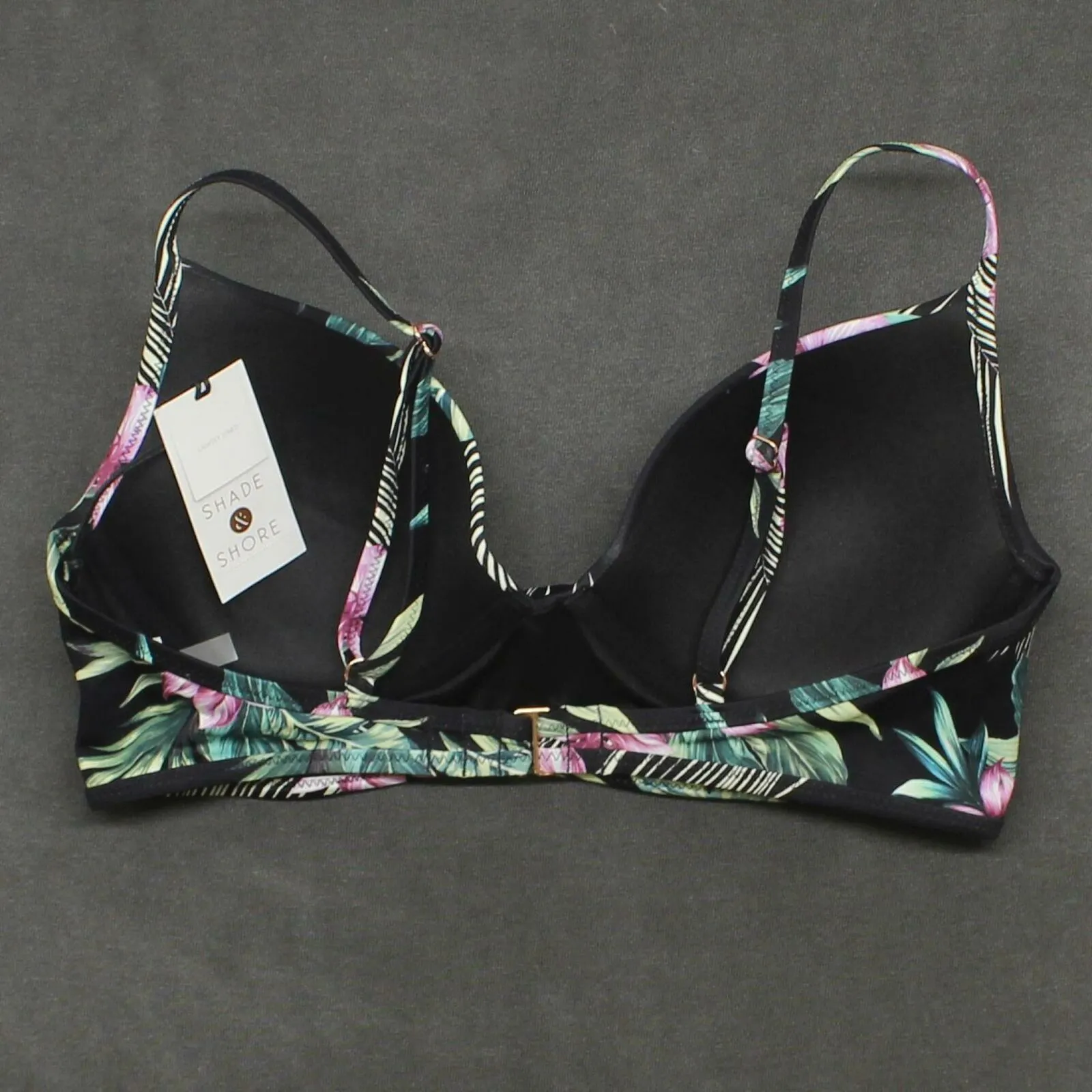 Shade & Shore Women's Tropical Lightly Lined Bikini Top