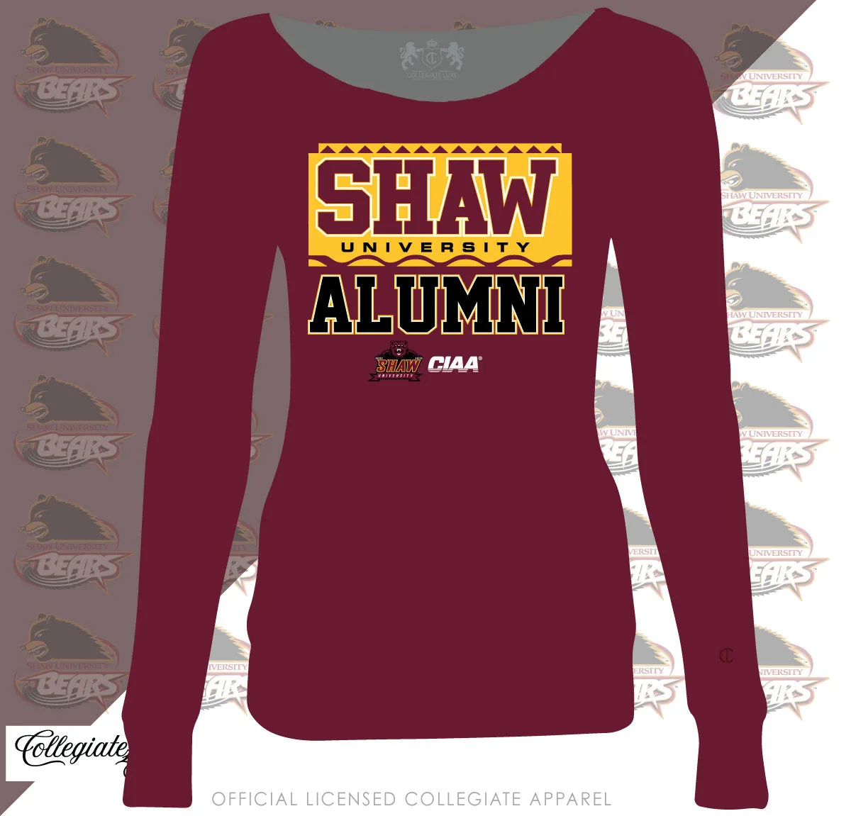 SHAW Univ | 90s ALUMNI CARDINAL Ladies Off The Shoulder (**)