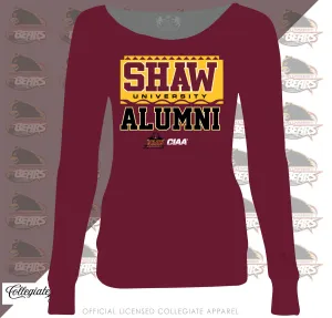 SHAW Univ | 90s ALUMNI CARDINAL Ladies Off The Shoulder (**)