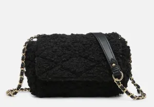 Sherpa Crossbody with Chain Strap