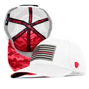 Special Edition Performance Snapback | Red Line | White