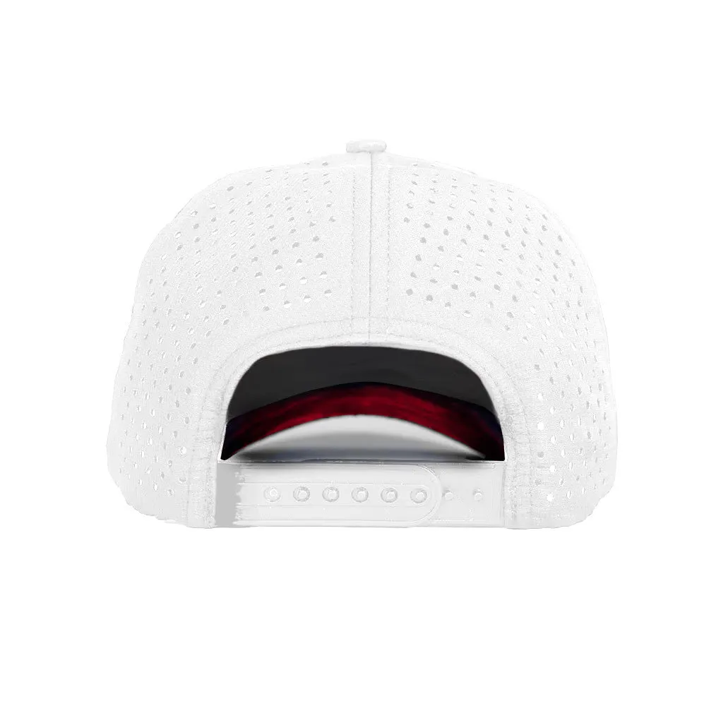 Special Edition Performance Snapback | Red Line | White