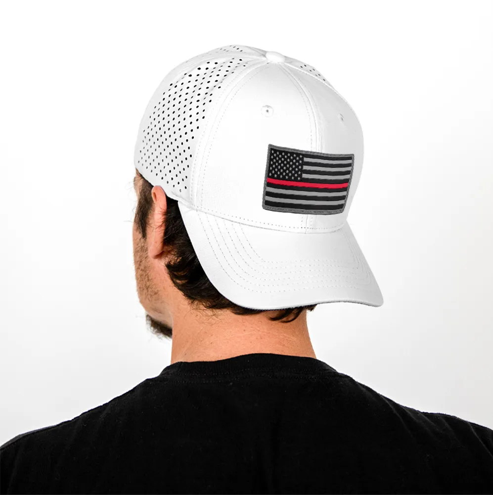 Special Edition Performance Snapback | Red Line | White