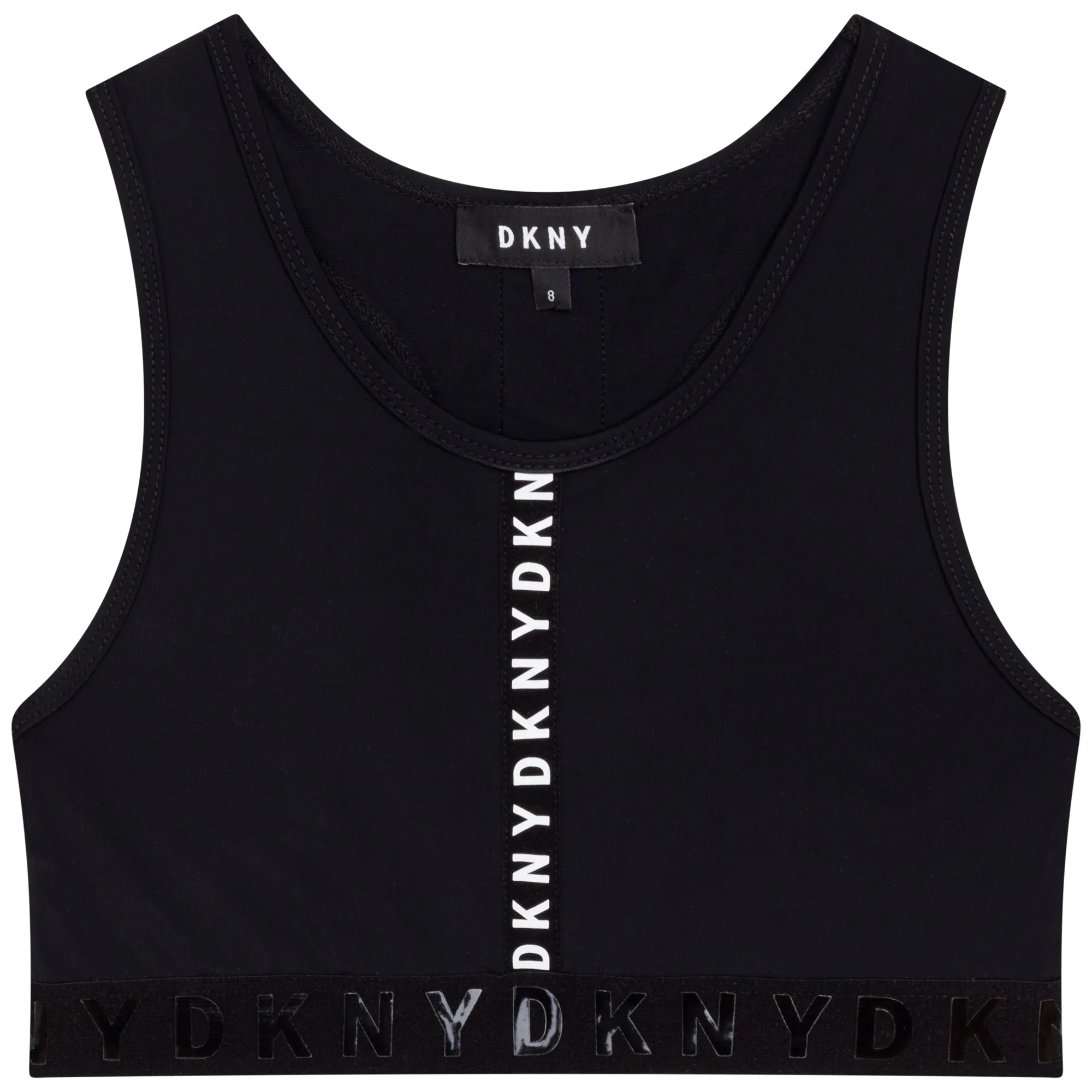 SS22 DKNY Girls Black Sports Top