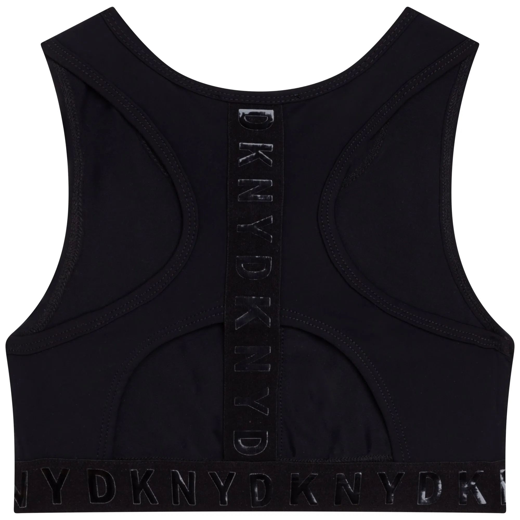 SS22 DKNY Girls Black Sports Top