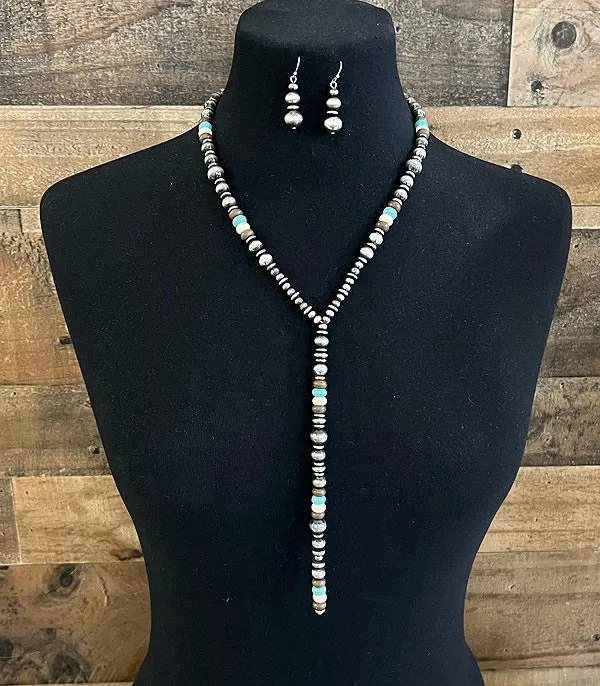 Stanford Fashion Lariat Necklace & Earrings