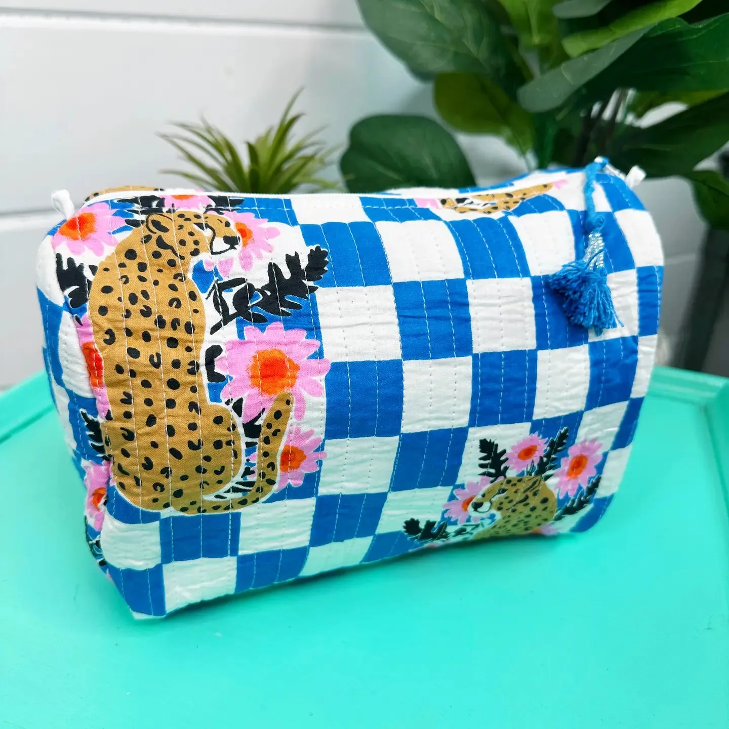 Stevie Quilted Makeup Bag