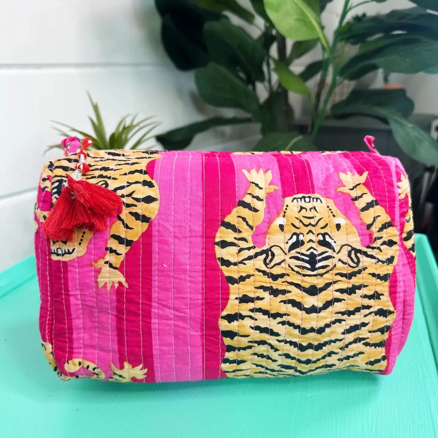 Stevie Quilted Makeup Bag