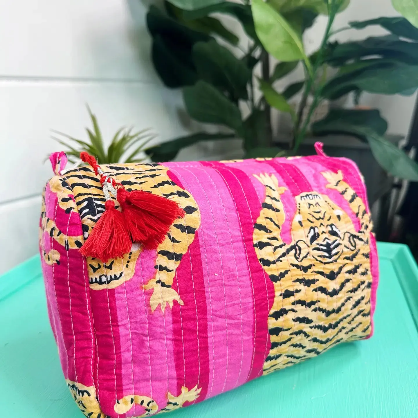 Stevie Quilted Makeup Bag