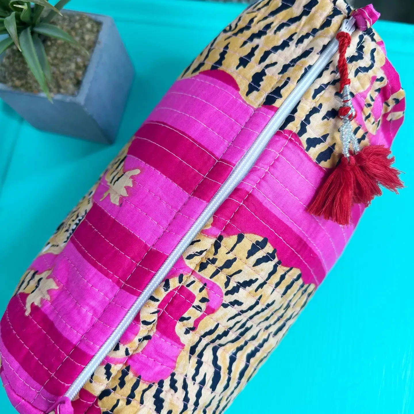 Stevie Quilted Makeup Bag