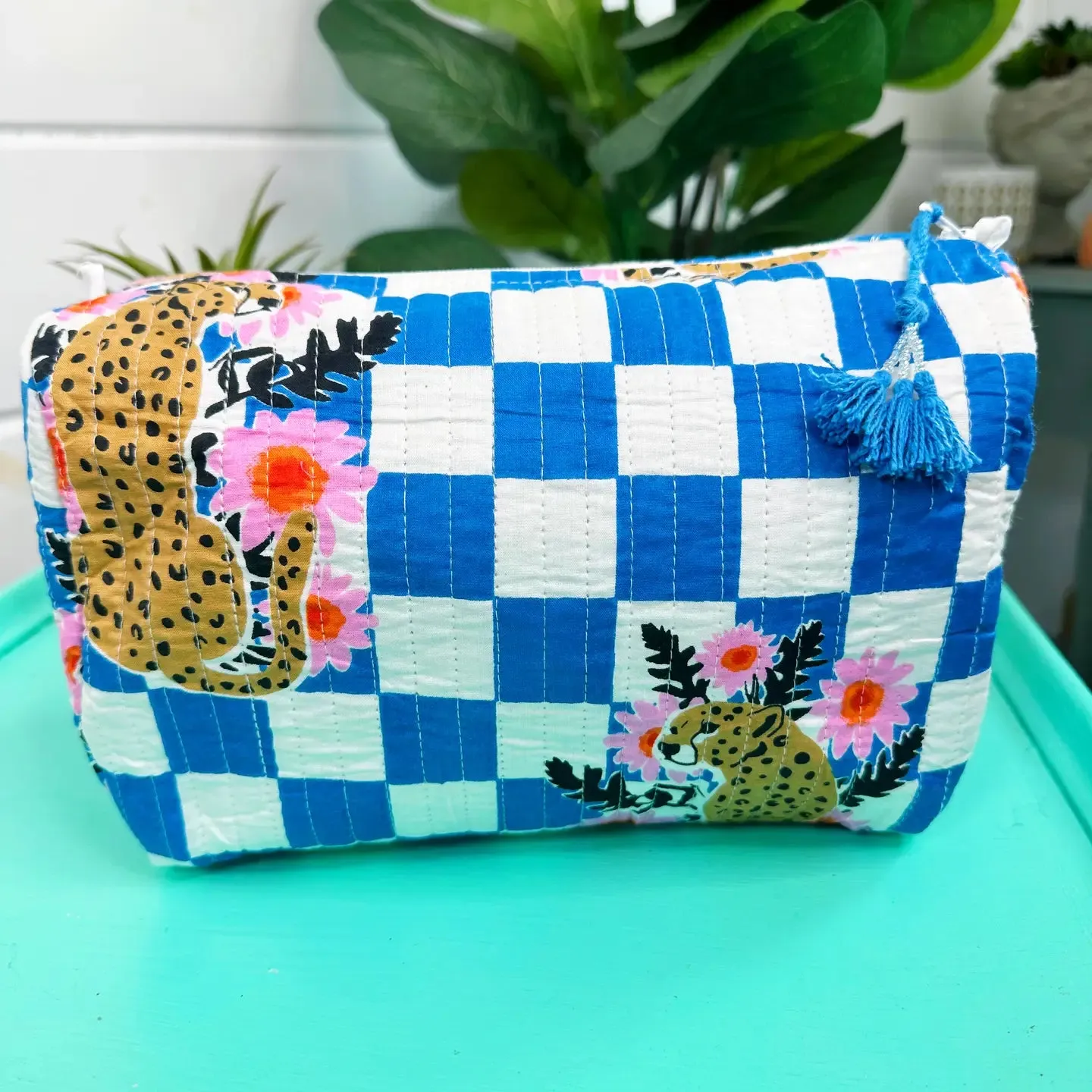 Stevie Quilted Makeup Bag
