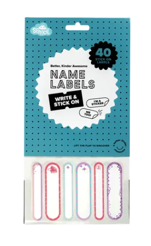 Stick On Labels - Pretty Pastels