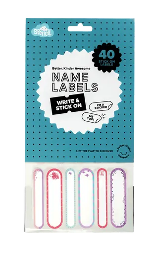 Stick On Labels - Pretty Pastels