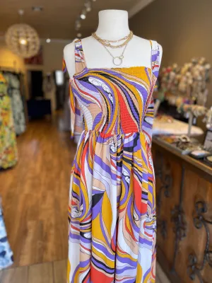 Strap Tie Shoulder Long Dress FINAL SALE