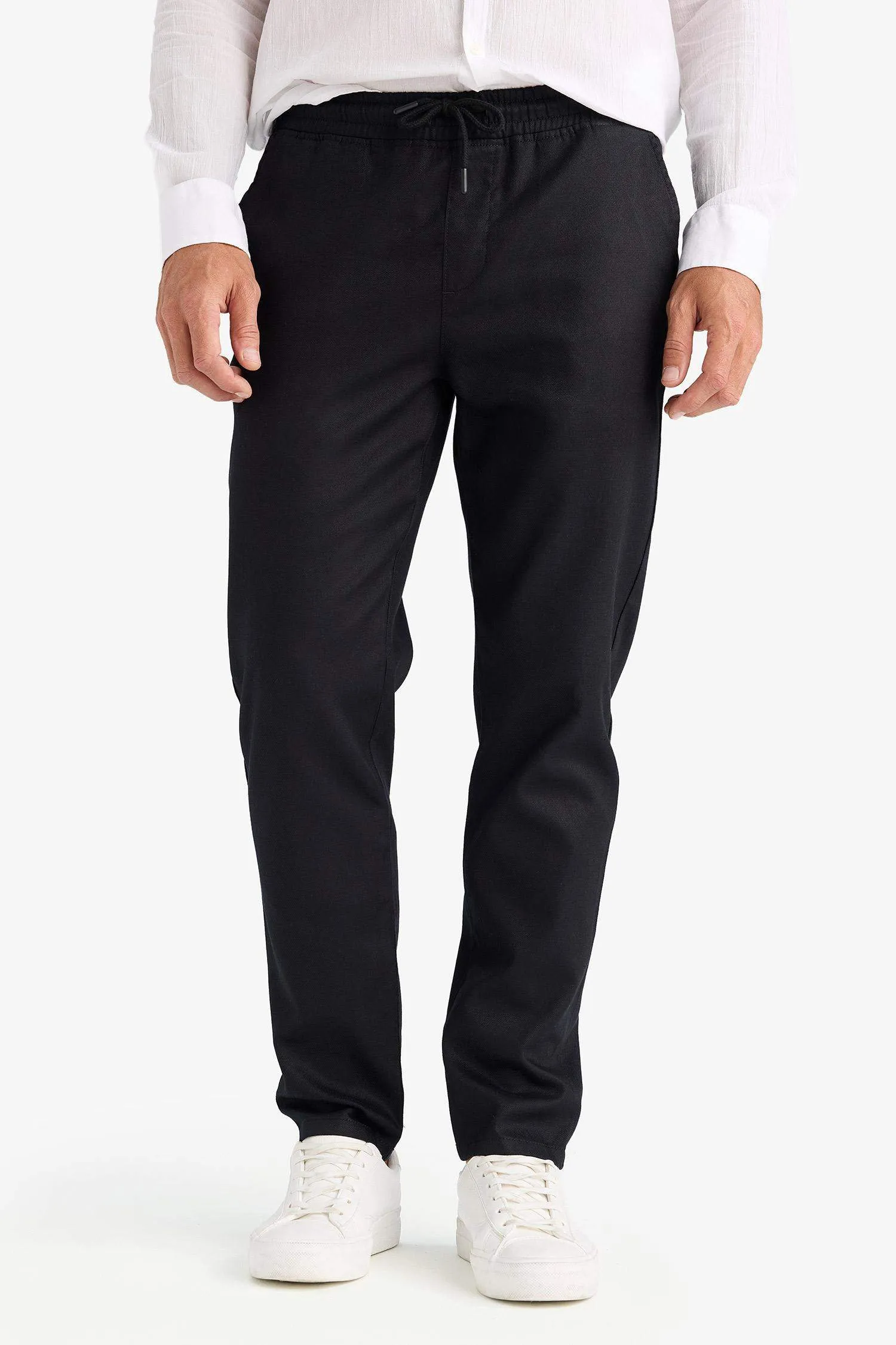 Summer Jogger Pants Basic Straight Pockets Tight Leg