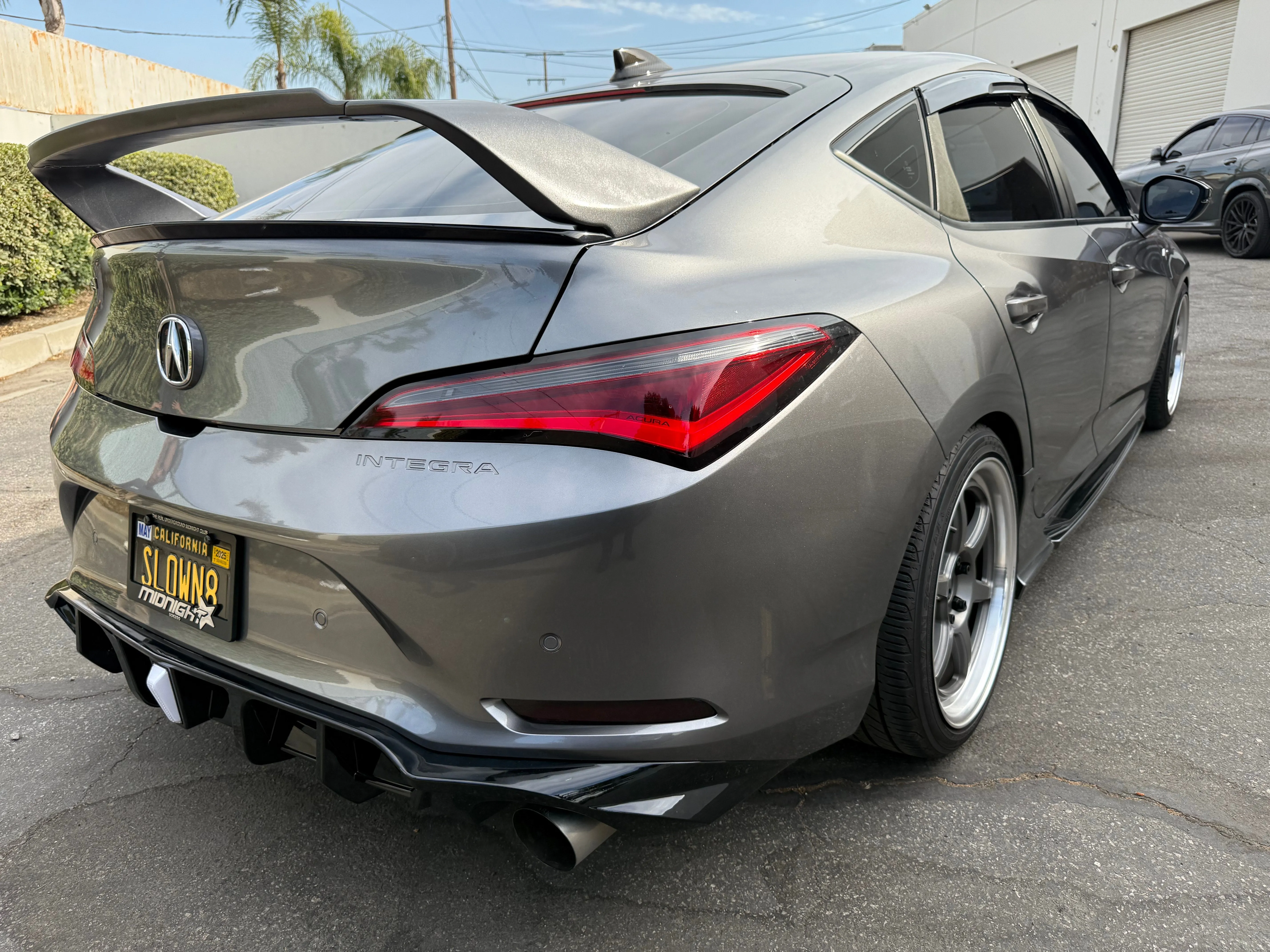 SWA Design Gloss Black Rear Diffuser w/ Clear 3rd Brake Light for 2023  Acura Integra 1.5T [DE4]