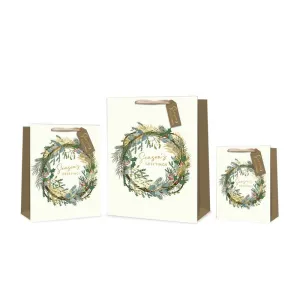 Tallon Christmas Wreath Gift Bags