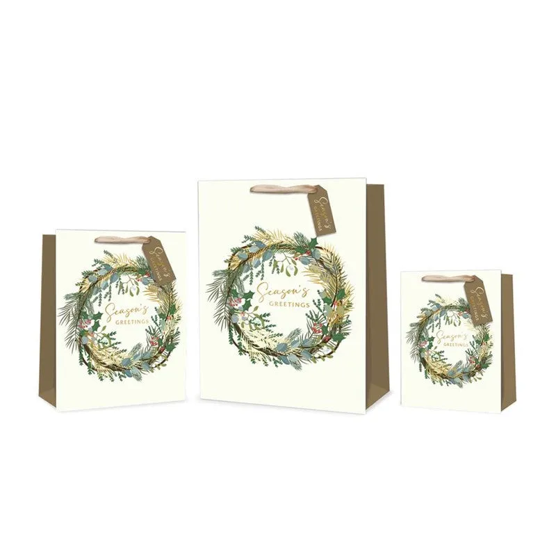 Tallon Christmas Wreath Gift Bags