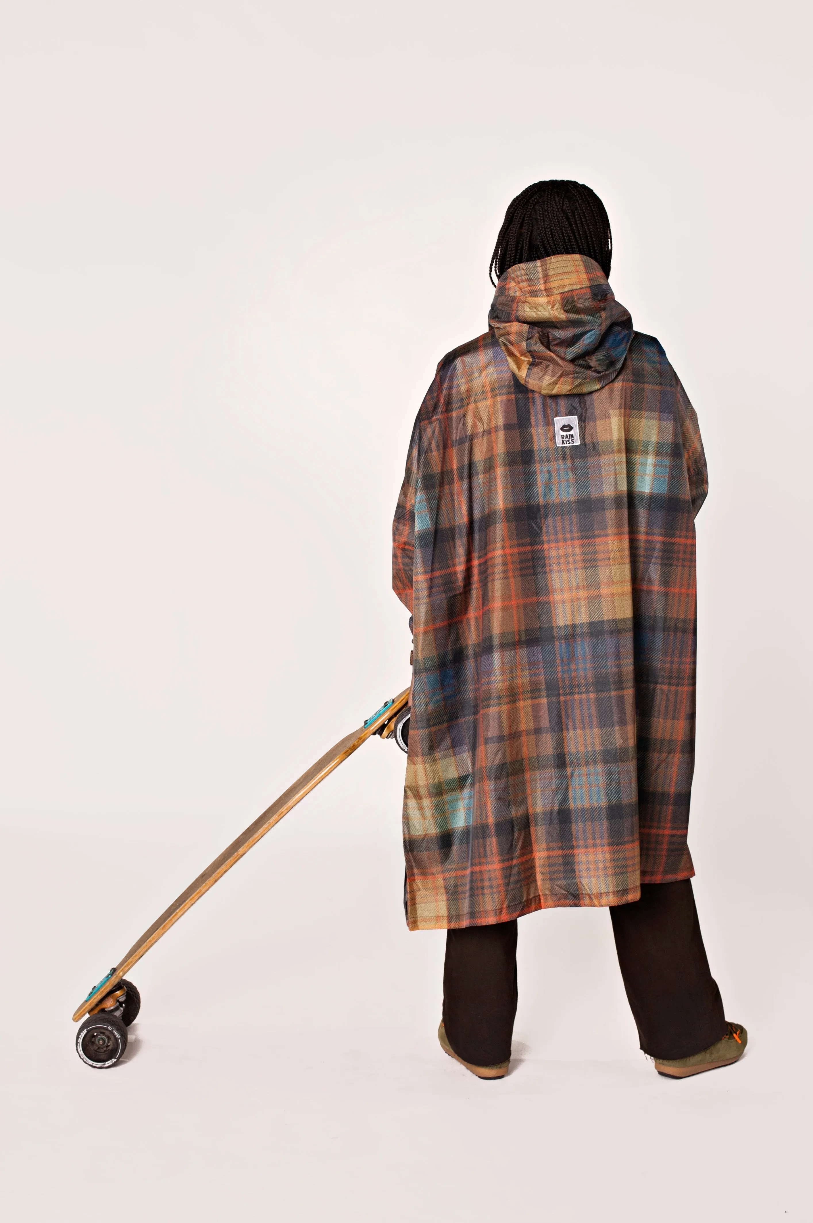 Tartan Rain Poncho