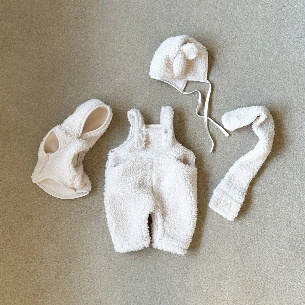 Teddy Overalls, Cream