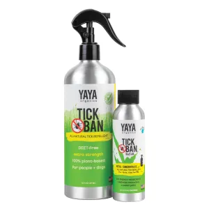 TICK BAN® All-Natural Tick Repellent (16 oz)   Refill Bundle
