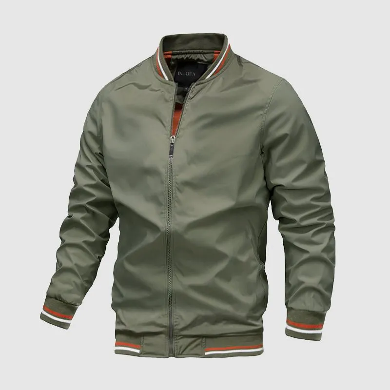 Tom Rains Casual Bomber Jacket
