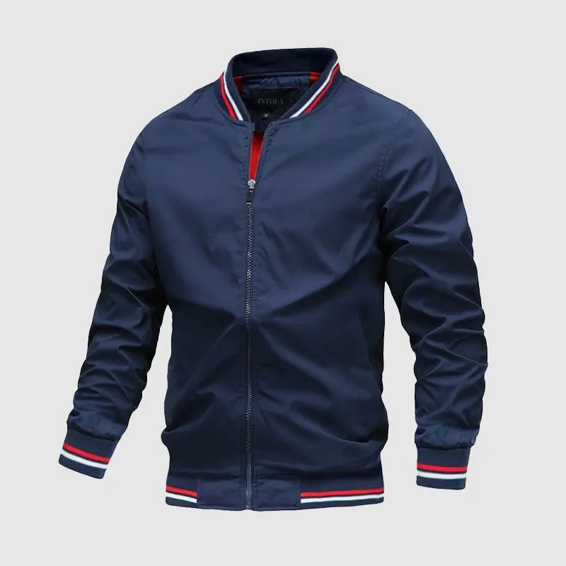 Tom Rains Casual Bomber Jacket