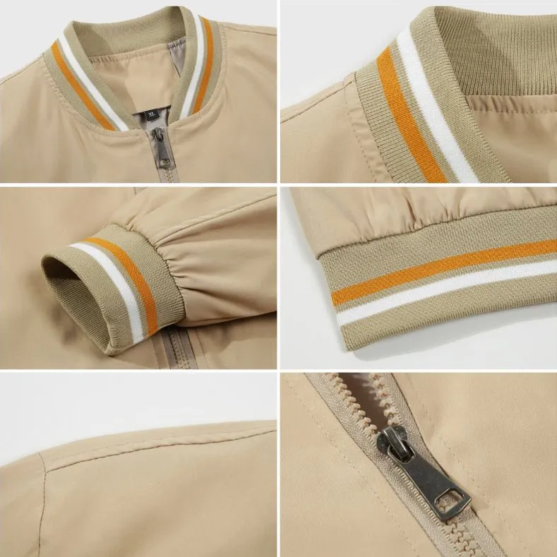 Tom Rains Casual Bomber Jacket