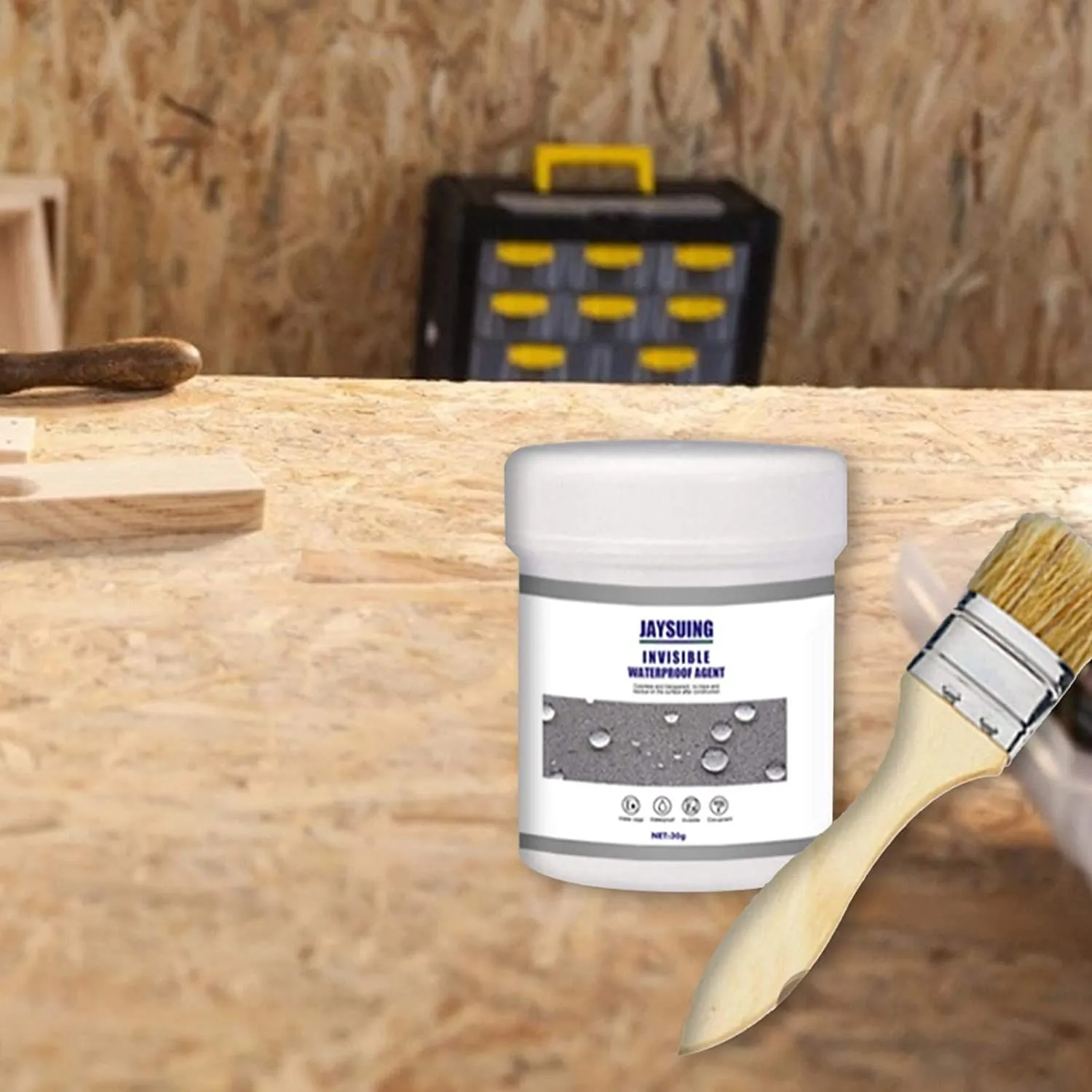 TRANSPARENT WATERPROOF COATING AGENT