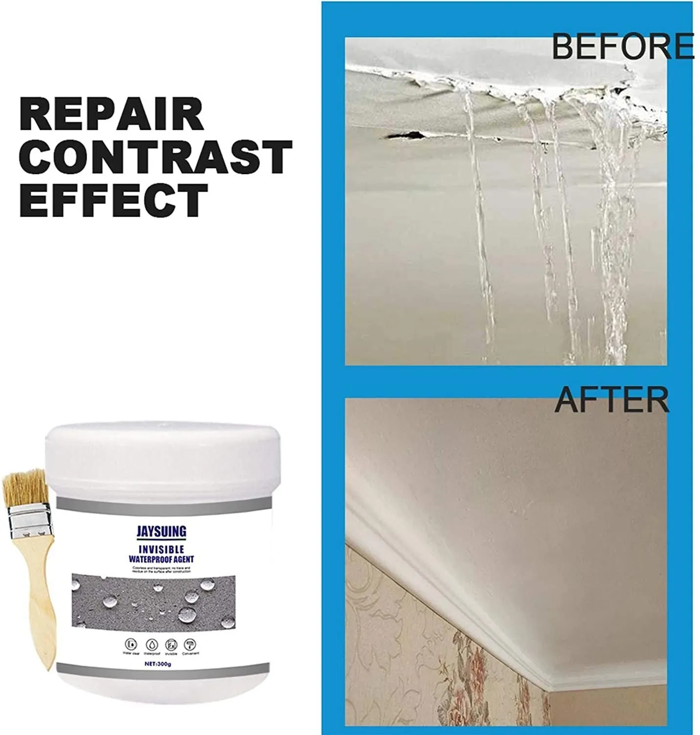 TRANSPARENT WATERPROOF COATING AGENT