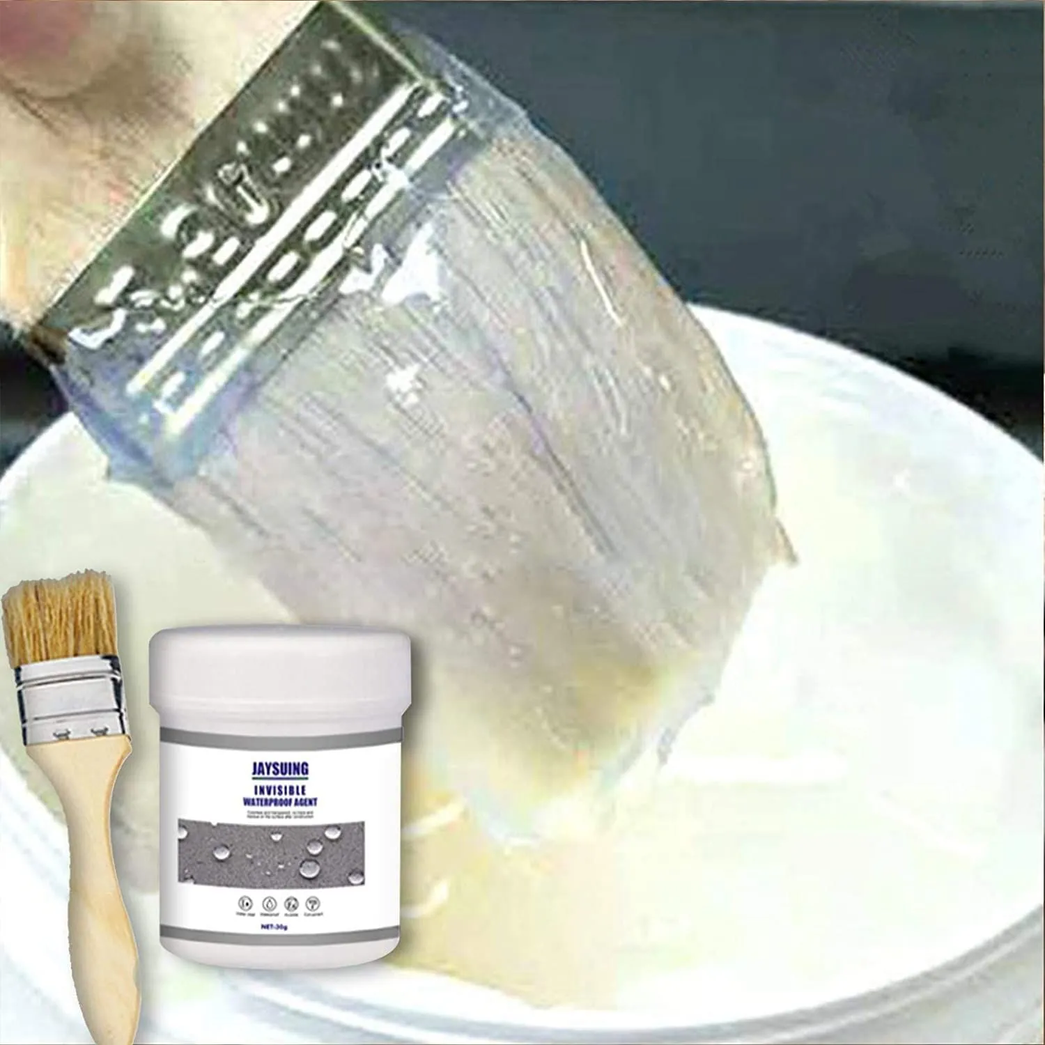 TRANSPARENT WATERPROOF COATING AGENT