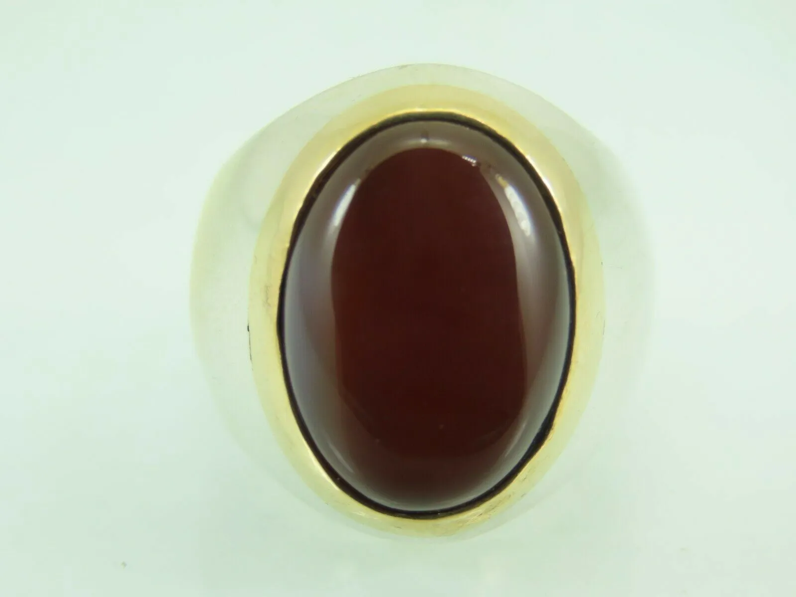 Turkish Handmade Jewelry 925 Sterling Silver Agate Stone Mens Rings