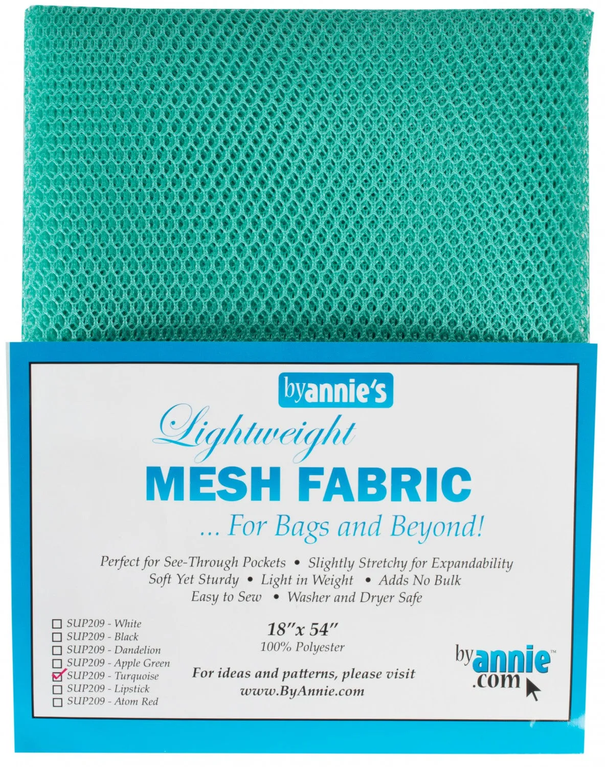 Turquoise Vinyl Mesh
