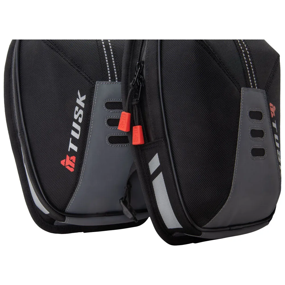 Tusk Sidekick Tank Saddlebag Kit for RE Himalayan Black/Grey