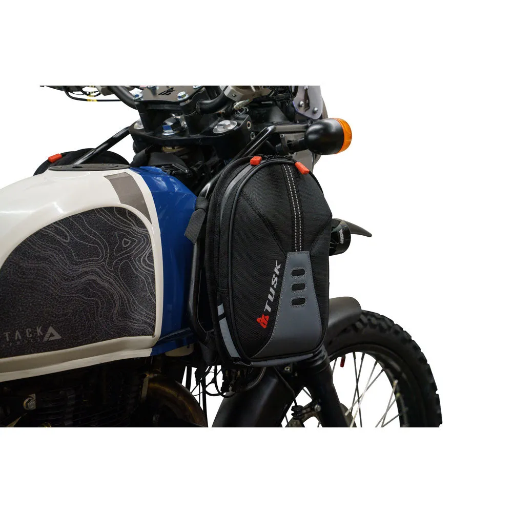 Tusk Sidekick Tank Saddlebag Kit for RE Himalayan Black/Grey