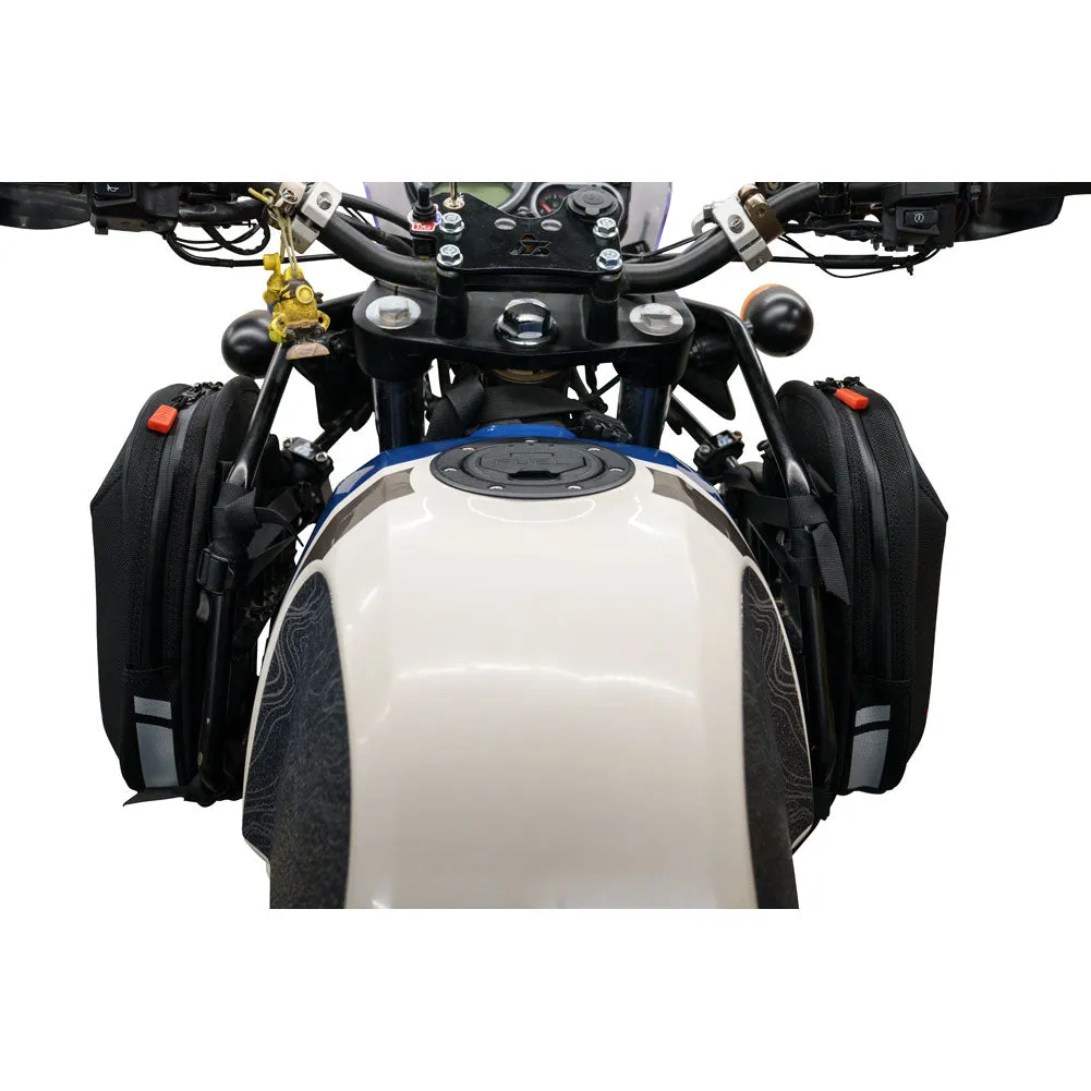 Tusk Sidekick Tank Saddlebag Kit for RE Himalayan Black/Grey