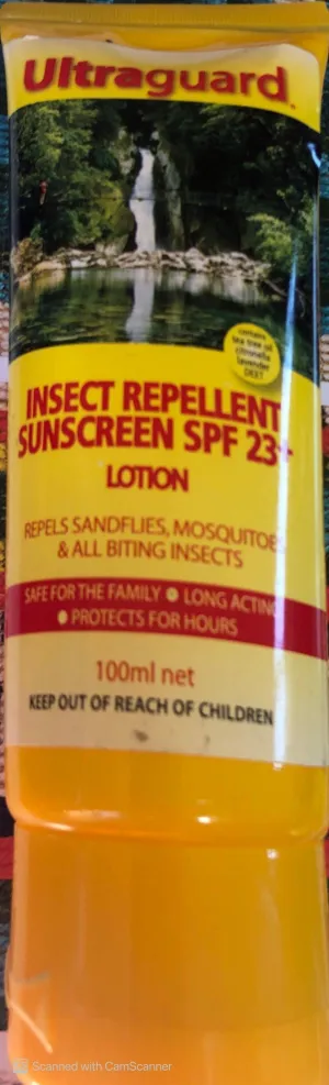 Ultraguard Insect Repellent Sunscreen SPF23  Lotion 100ml