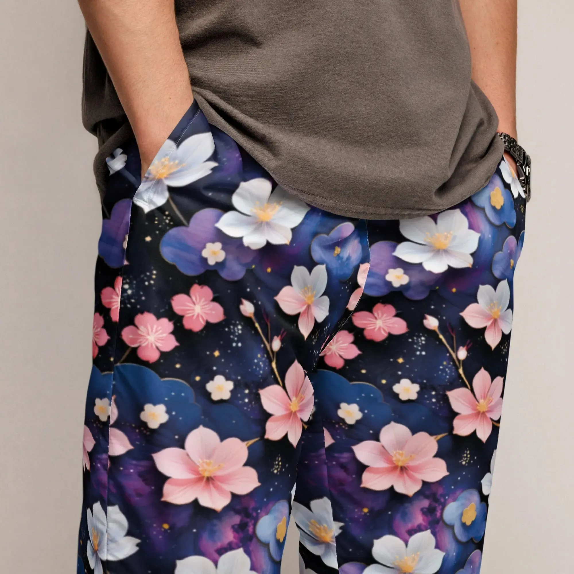 Unisex track pants - Midnight Sakura