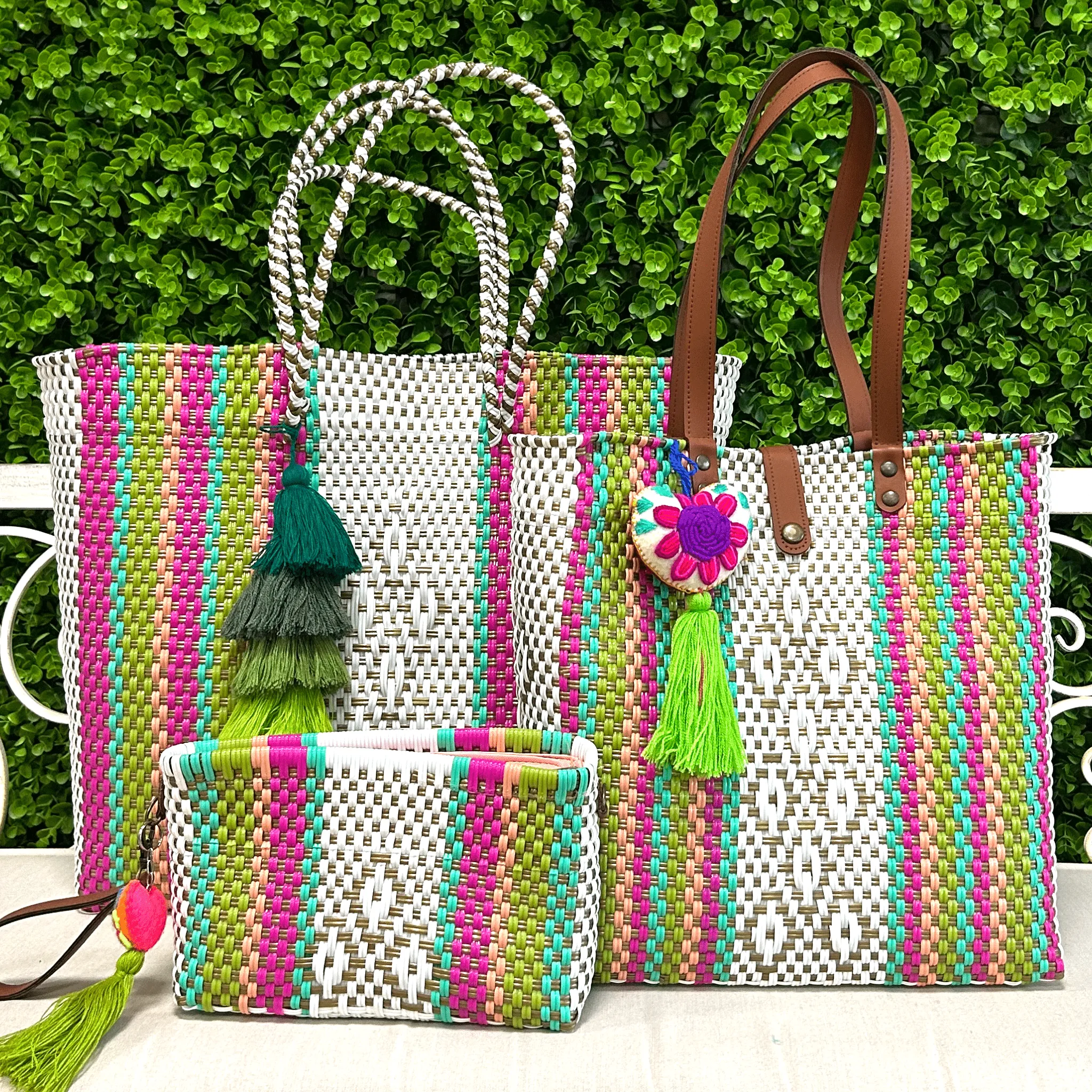 Upcycled Handwoven XL Tote - Marcela