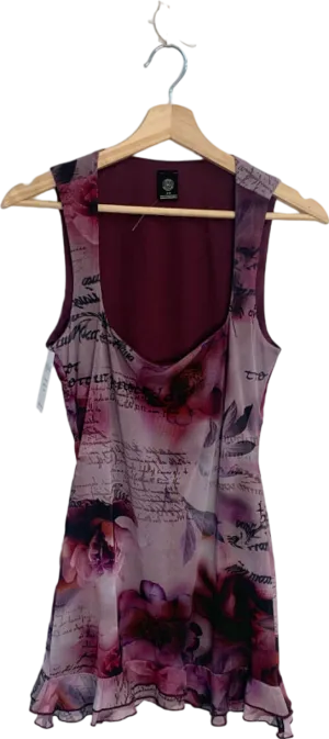Urban Outfitters Purple Floral Sleeveless Top M