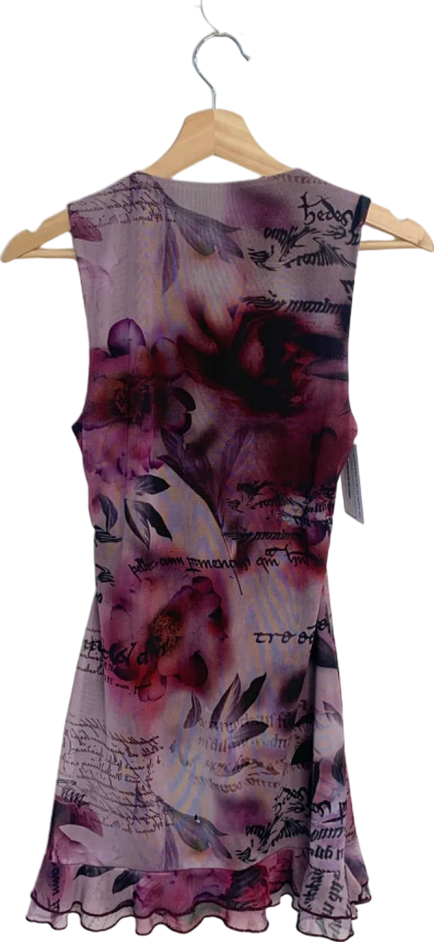 Urban Outfitters Purple Floral Sleeveless Top M